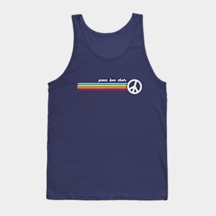 Retro Stripes Peace Love Choir Tank Top